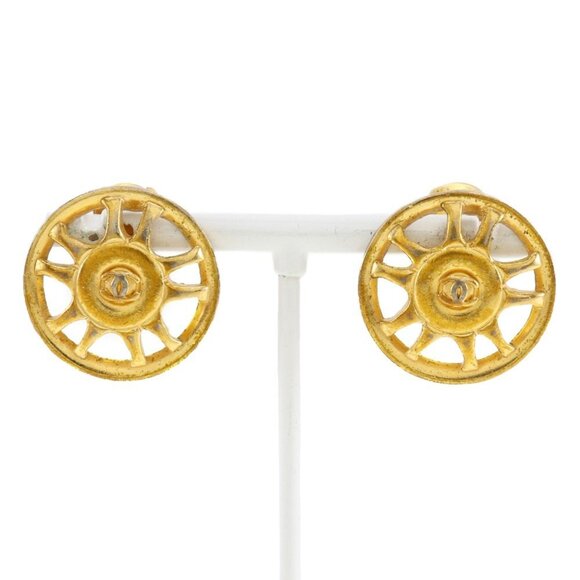 CHANEL Gold Earrings - Picture 1 of 7
